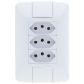 CJ 3 TOMADAS 2P+T 10A/250V ARIA BRA