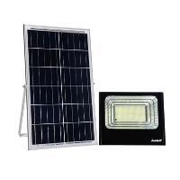 REFLETOR AL LED SOLAR 025W C/ SENSOR 6500K PT AVANT