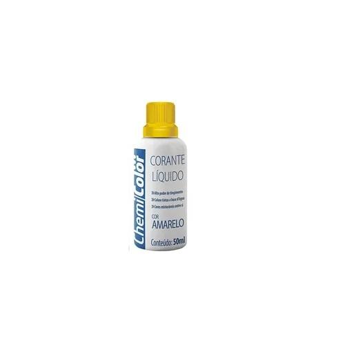CORANTE LIQUIDO 50ML AMARELO CHEMICOLOR