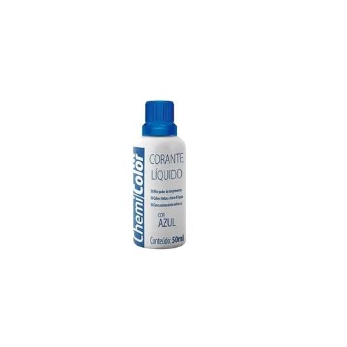 CORANTE LIQUIDO 50ML AZUL CHEMICOLOR