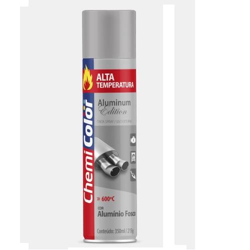 TINTA SPRAY ALTA TEMPERATURA 350ML ALUMINIO CHEMICOLOR