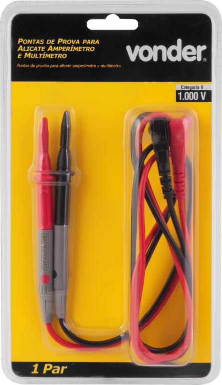 PONTA PROVA CAT-II PARA MULTIMETRO E AMPERÍMETRO- VONDER