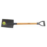 VANGA QUADRADA METALICA 400/20,CABO DE MADEIRA DE 71 CM E COM