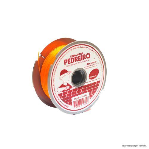 LINHA PEDREIRO 0,80 100m LARANJA MAZZAFERRO 19DP1LP80