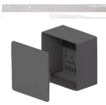 CAIXA PASSAGEM ELETRICA SOBREPOR CINZA 12X12POL INPOL