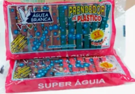 PRENDEDOR ROUPA PLAST.GIGAN.50X12 AGUIA