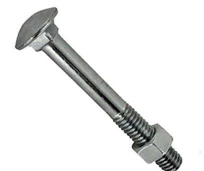 PARAFUSO FRANCES C/PORCA  3/8 x 6 ZB MISTER