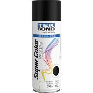 TINTA SPRAY PRETO METALICO 350ML TEKBOND