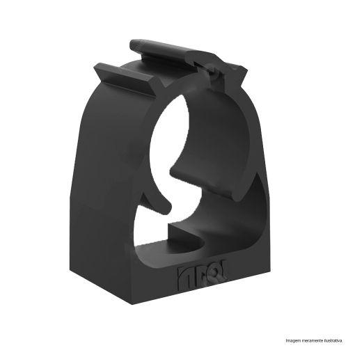 ABRACADEIRA CLICK 1/2" PVC PRETA INPOL 168