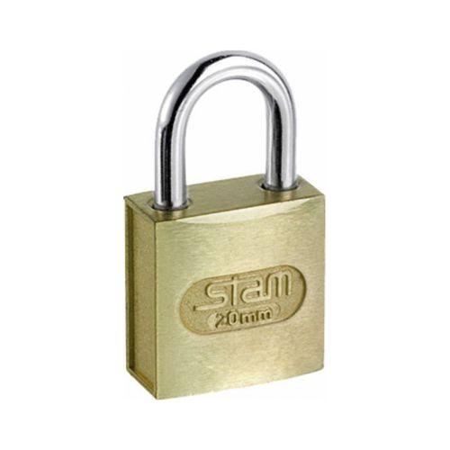 CADEADO 30mm ZAMAC LATONADO STAM 206