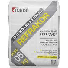 ARGAMASSA REFRAKOR REFRATARIA CINZA 5KG
