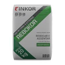 ARGAMASSA REBOKOR MASSA REBOCO CINZA 20KG
