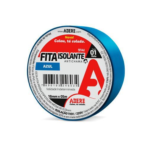 FITA ISOLANTE 18mm x 5m AZUL 914I ADERE
