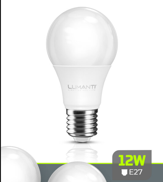 LAMPADA LED BULBO 12W A60 3000K 1050 LUMENS E27 AUTOVOLT