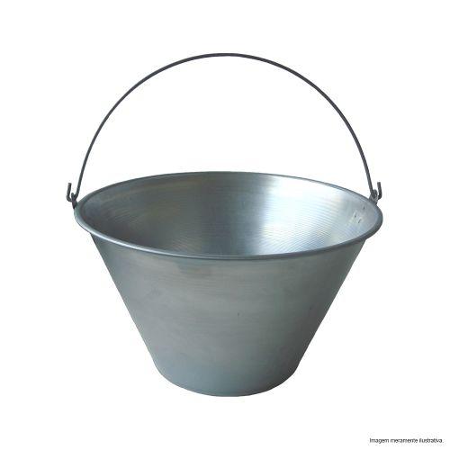 BALDE METAL CONCRETO 10 L GALVANIZADO TIDAO 6 UN