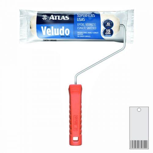 ROLO VELUDO LÃ NATURAL 15CM COM CABO 329/15