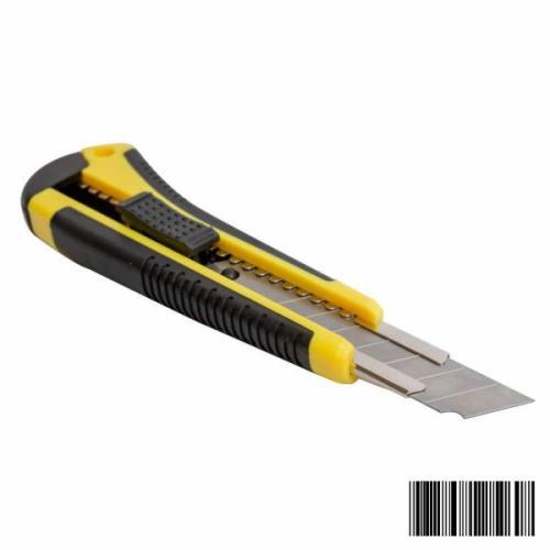 ESTILETE PROFISSIONAL PLÁSTICO EMBORRACHADO 18MM