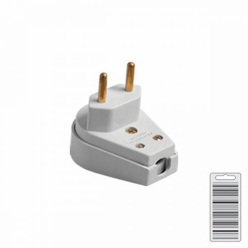 PLUGUE MACHO FORTE CINZA 250V 2P 10A - ILUMI