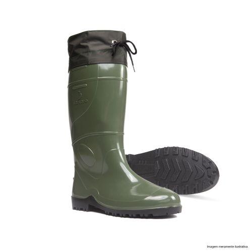 BOTA DE PVC CASUAL VERDE CANO EXTRA LONGO C/ POLAINA 44/45 INNPRO 174-44/45