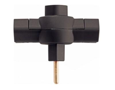 PLUGUE T 2P+T 10A/250V PRETO