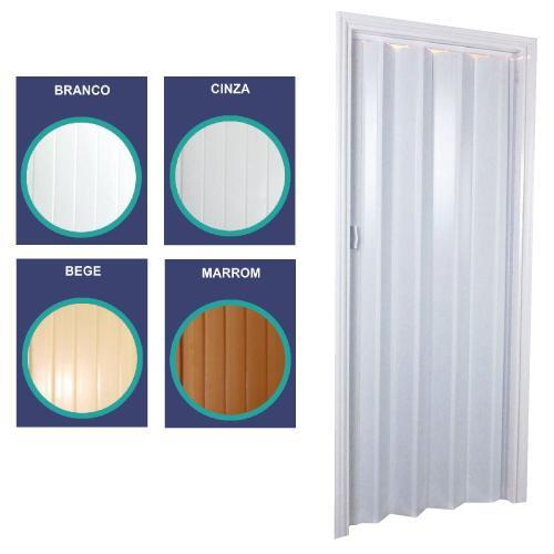 PORTA SANFONADA 80CM BRANCA - VITESSE