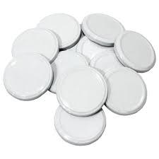 TAMPA METALICA 74mm BRANCA