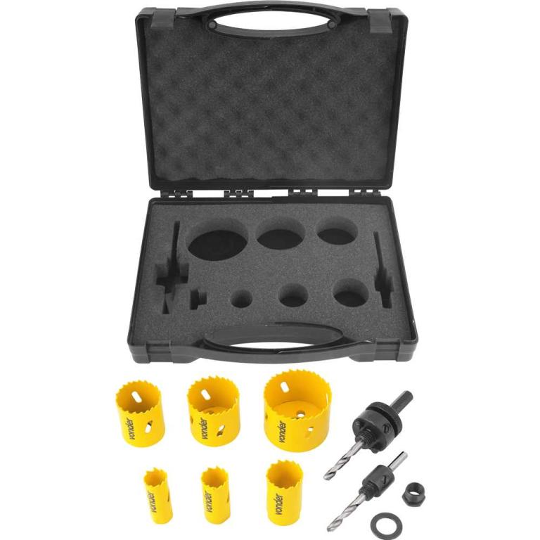 JOGO SERRA COPO BIMETAL, EM AÇO RAPIDO,  9 PEÇAS, SCV 300, VONDER