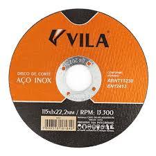 DISCO CORTE INOX 4.1/2 115X1,0X22,2 VILA