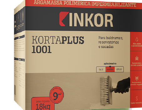 ARGAMASSA POLIMERICA IMPERMEABILIZANTE 18LKG Kortaplus 1001