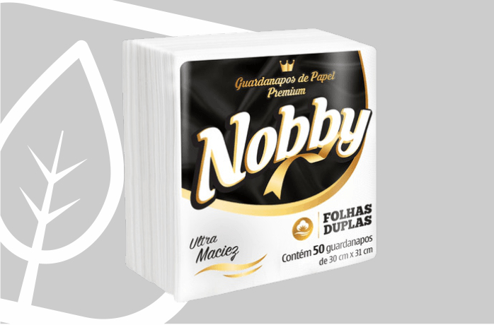 GUARDANAPO FOLHA DUPLA PREMIUM 30X31 C/50FLS 60PCT