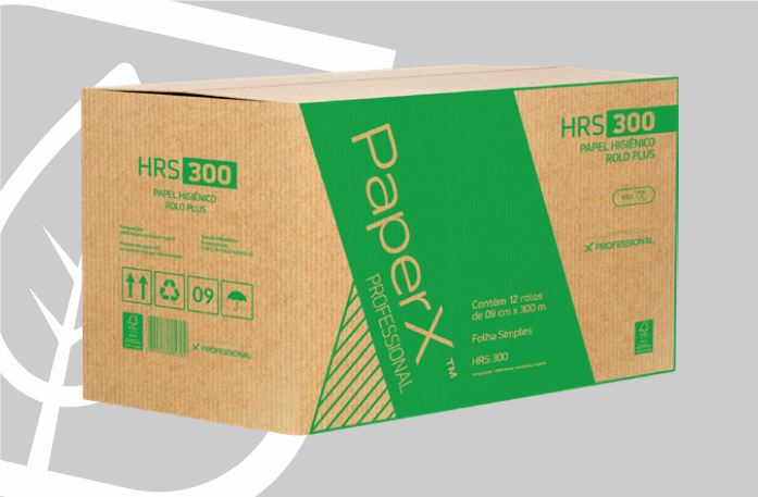 HIGIENICO ROLO PAPERX FS 12X300 METROS