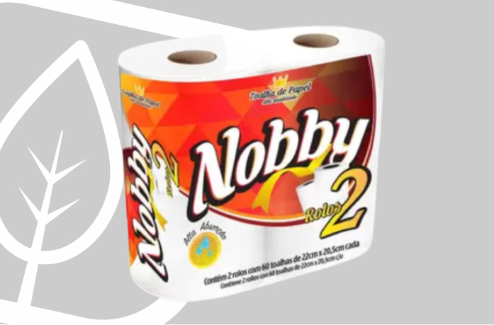 TOALHA ROLO 22X20,5CM 2 ROLOS 60FLS