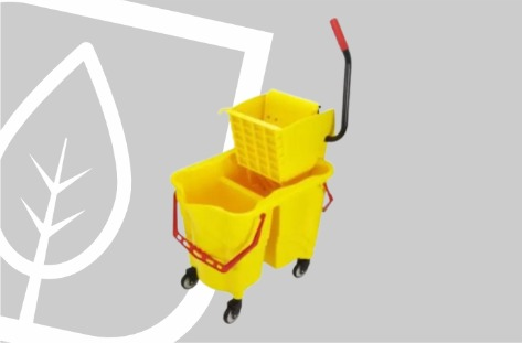 BALDE ESPREMEDOR DUAS AGUAS C/DRENO AMARELO