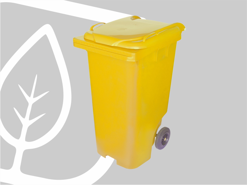 CONTENTOR 240L C/RODAS AMARELO