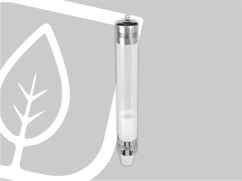 DISPENSER PVC COM INOX AGUA