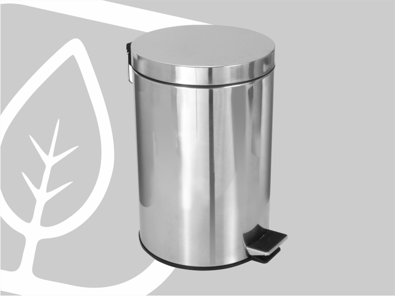 LIXEIRA PEDAL INOX 12L