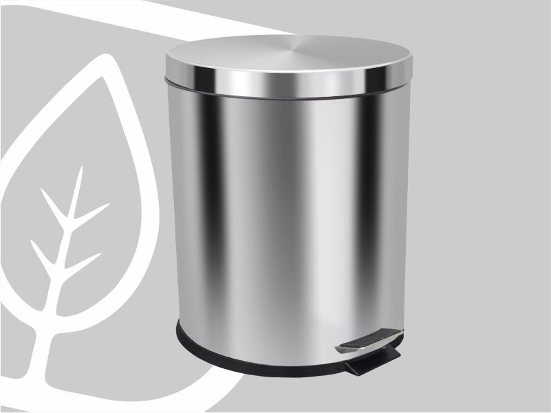 LIXEIRA PEDAL INOX 30L