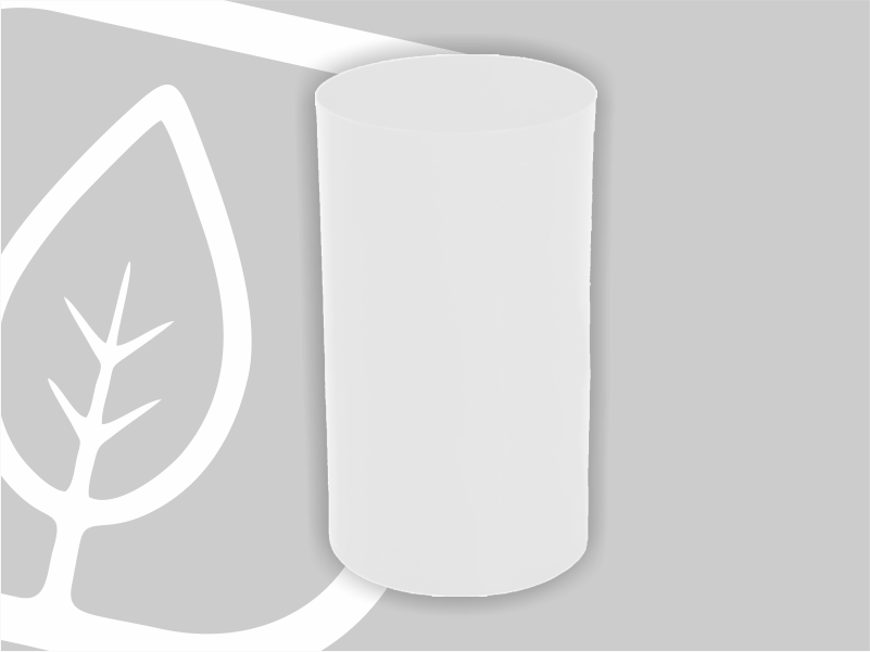 LIXEIRA PLAST. 50CM S/TAMPA BRANCA