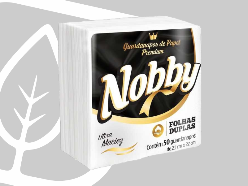 GUARDANAPO NOBBY 21X22 FD C/50FLS 48PCTS