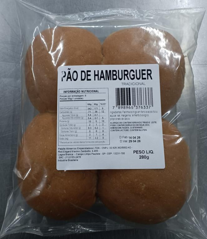 Z PAO DE HAMBURGUER S/ GERGELIM 280g