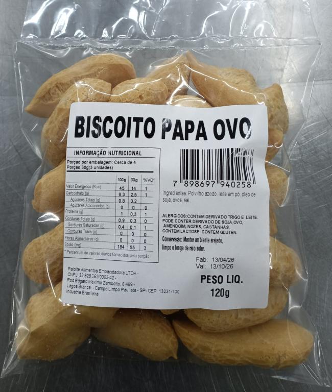 Z BISCOITO PAPA OVO 120g FD/12