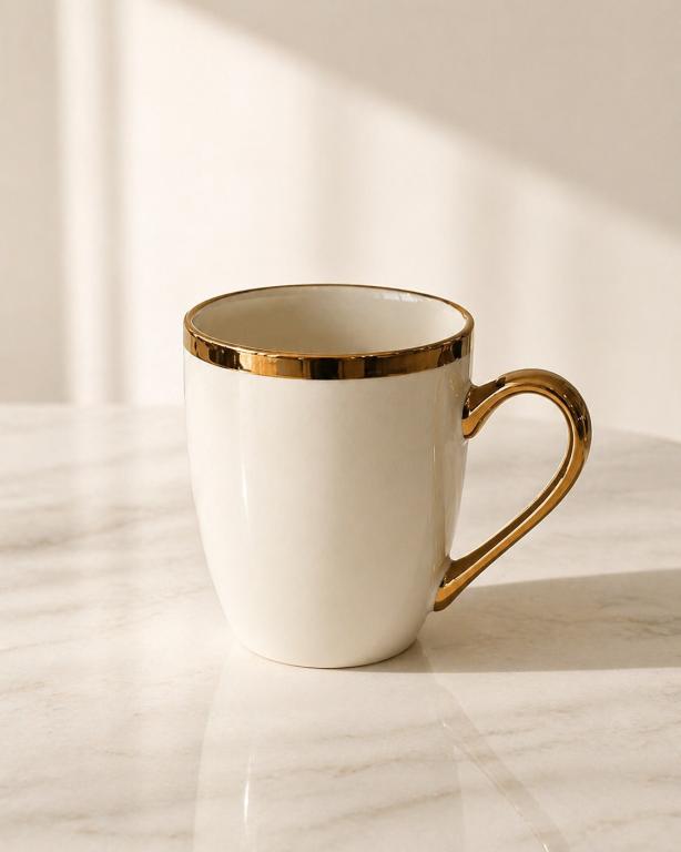 A Caneca Porcelana de Borda e Alça Dourada STR001, Caixa c/72 UN, colocar no carrinho somente múltiplos da caixa.