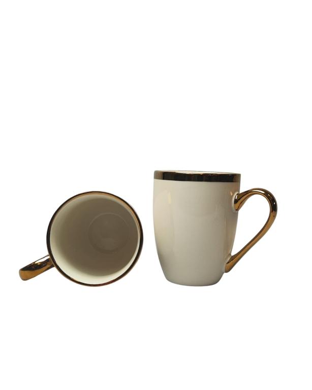A Caneca Porcelana de Borda e Alça Dourada STR001, Caixa c/72 UN, colocar no carrinho somente múltiplos da caixa.