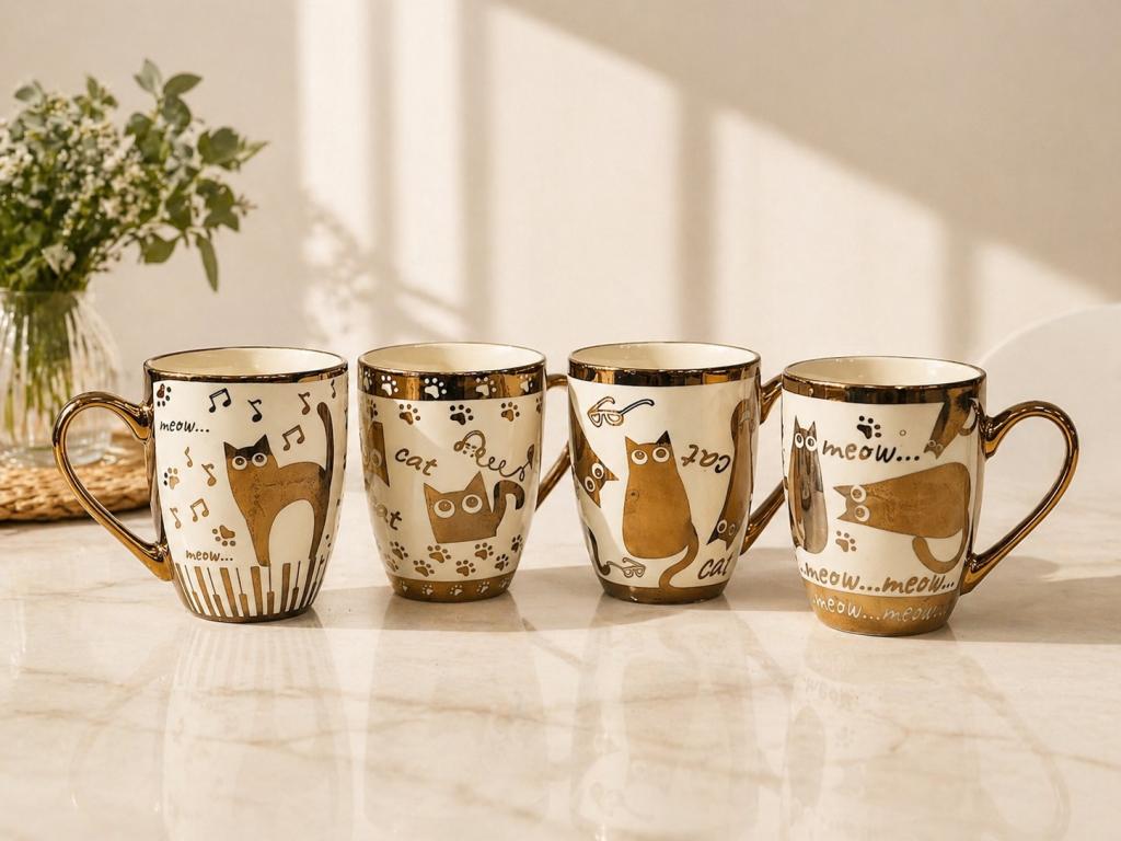 A Caneca de Porcelana com Estampa Meow STR014, Caixa c/72 UN, colocar no carrinho somente múltiplos da caixa.