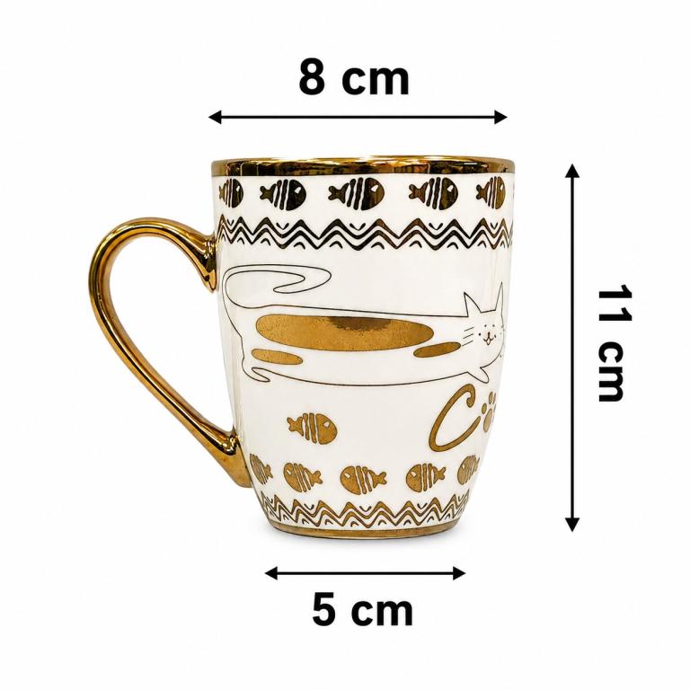 A Caneca de Porcelana com Estampa Cat STR013, Caixa c/72 UN, colocar no carrinho somente múltiplos da caixa.