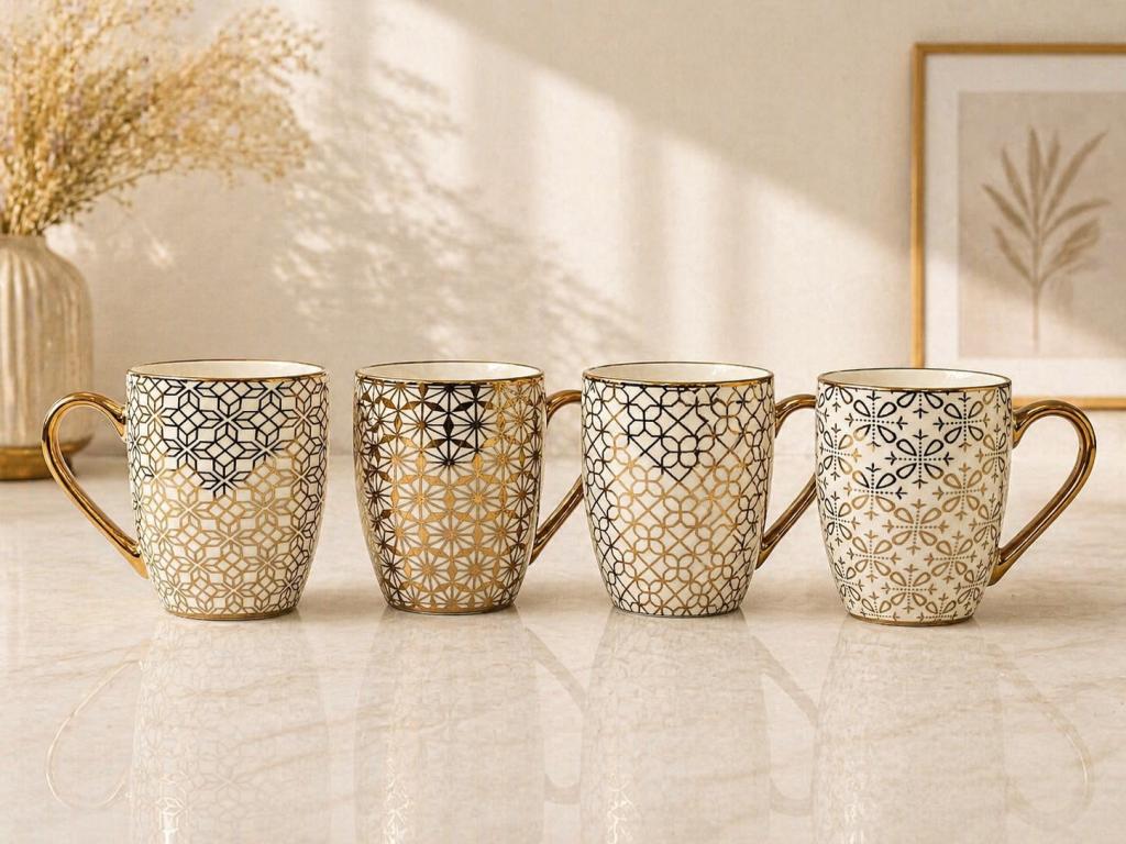 A Caneca de Porcelana com Estampa Mosaico STR021, Caixa c/72 UN, colocar no carrinho somente múltiplos da caixa.