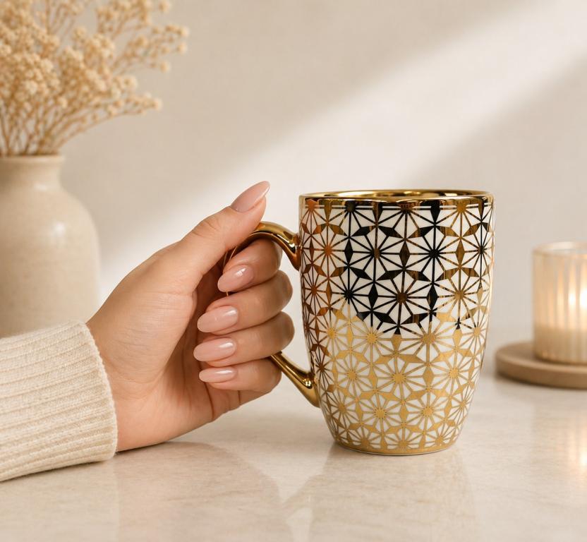 A Caneca de Porcelana com Estampa Mosaico STR021, Caixa c/72 UN, colocar no carrinho somente múltiplos da caixa.