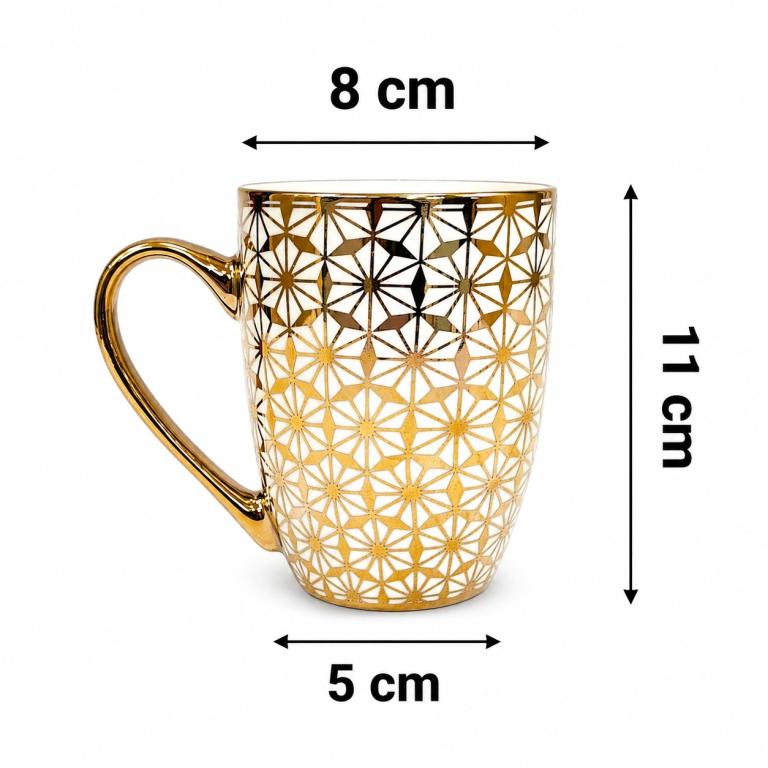 A Caneca de Porcelana com Estampa Mosaico STR021, Caixa c/72 UN, colocar no carrinho somente múltiplos da caixa.