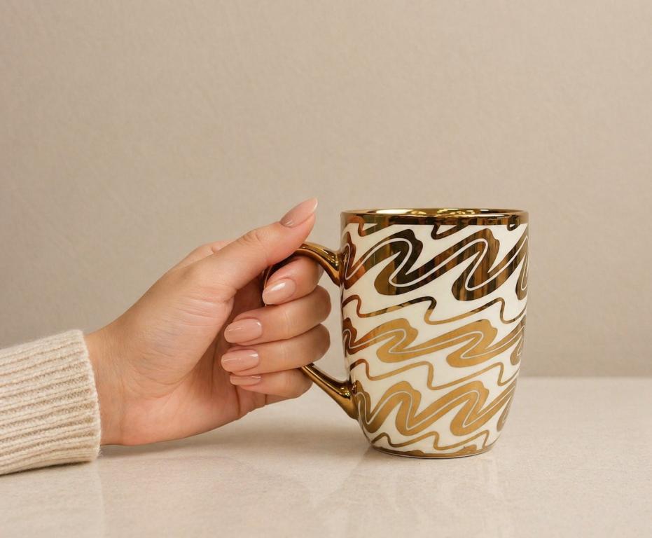 A Caneca de Porcelana Estampada Douradas STR007, Caixa c/72 UN, colocar no carrinho somente múltiplos da caixa.