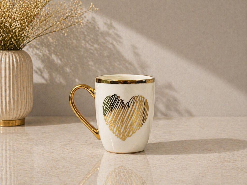 A Caneca de Porcelana Estampa Coração Rabiscado STR010, Caixa c/72 UN, colocar no carrinho somente múltiplos da caixa.